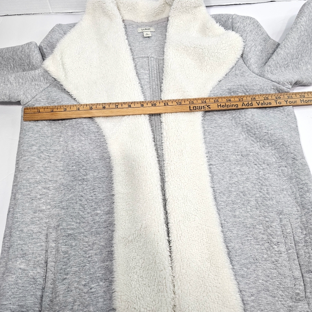 L.L. Bean Cream Sherpa Jacket - Picture 6 of 10